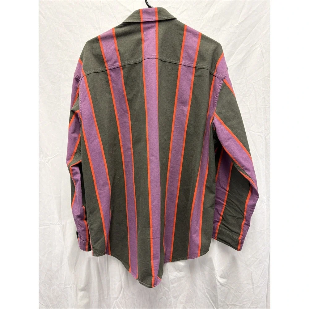 Levi's‎ Shirt Men's Medium Striped Two Horse Brand Button Down Pocket Vintage